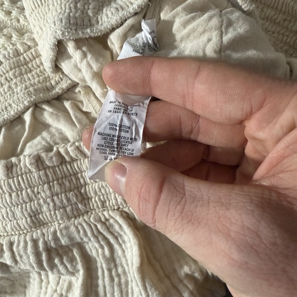 Aerie shorts womens XL gauze cotton slub beige ivory - Picture 6 of 7